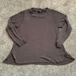 Sympli Brown Made In Canada Long Sleeve Top